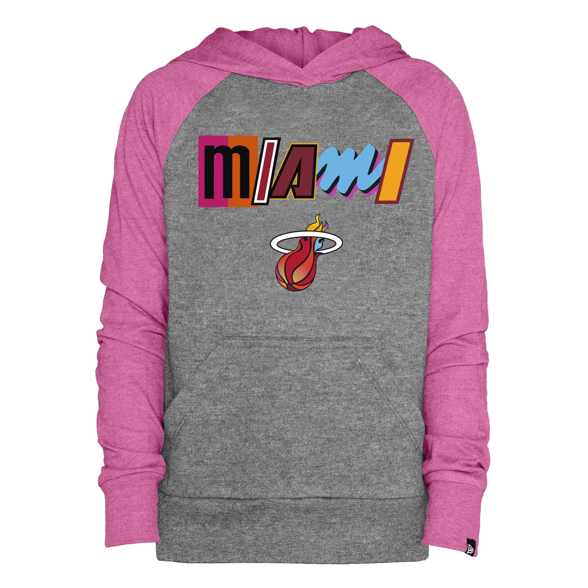 New Era Miami HEAT Mashup Girls Pullover Youth Hoodie sold by Miami Heat Store