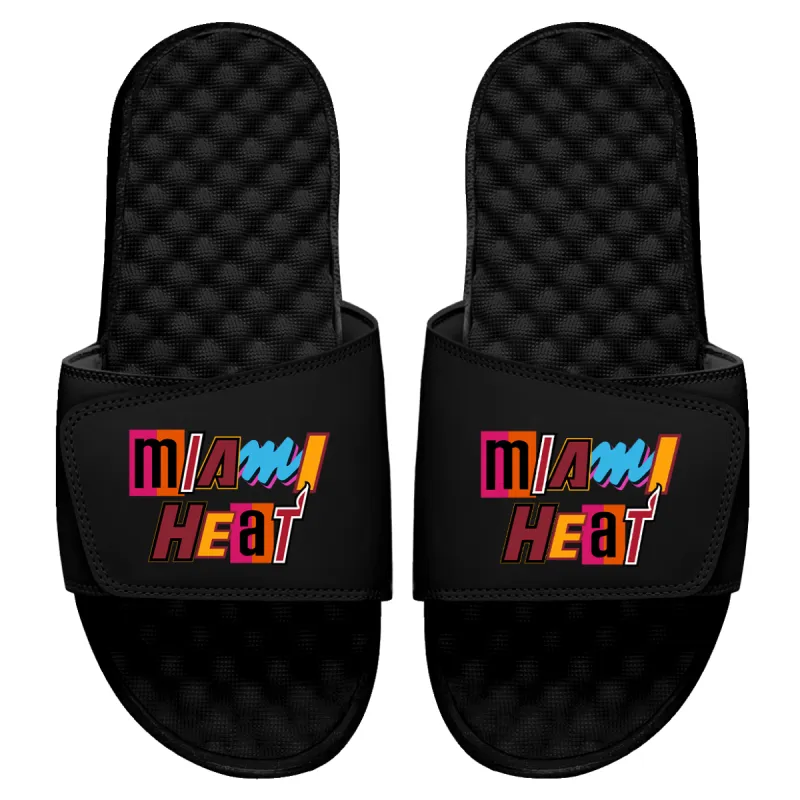 Islide Miami HEAT Mashup Wordmark Sandals sold by Miami Heat Store