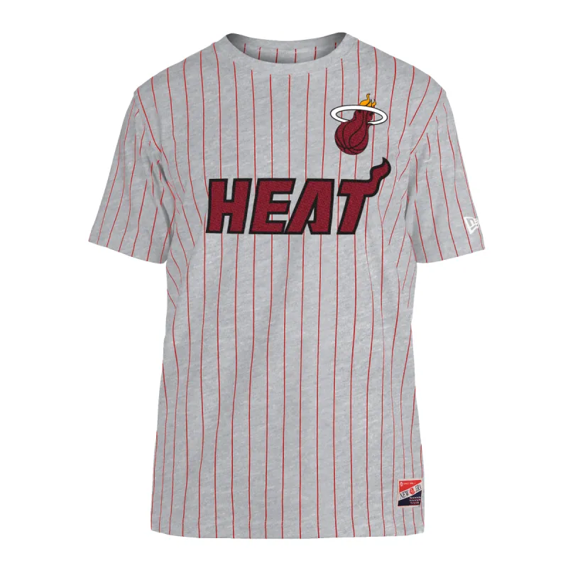 New Era Miami HEAT Stripe Tee sold by Miami Heat Store