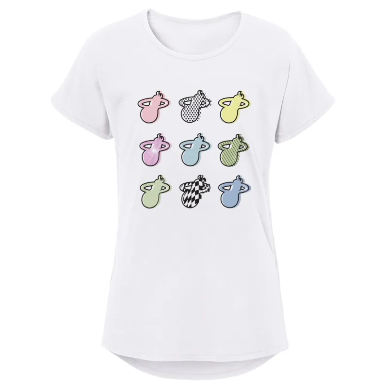 Court Culture Miami HEAT Logo Pattern Girls Tee sold by Miami Heat Store