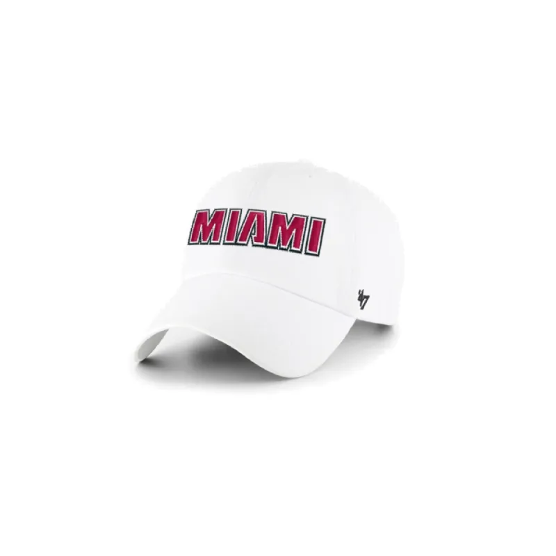 '47 Brand Miami HEAT Wordmark Clean Up Hat sold by Miami Heat Store