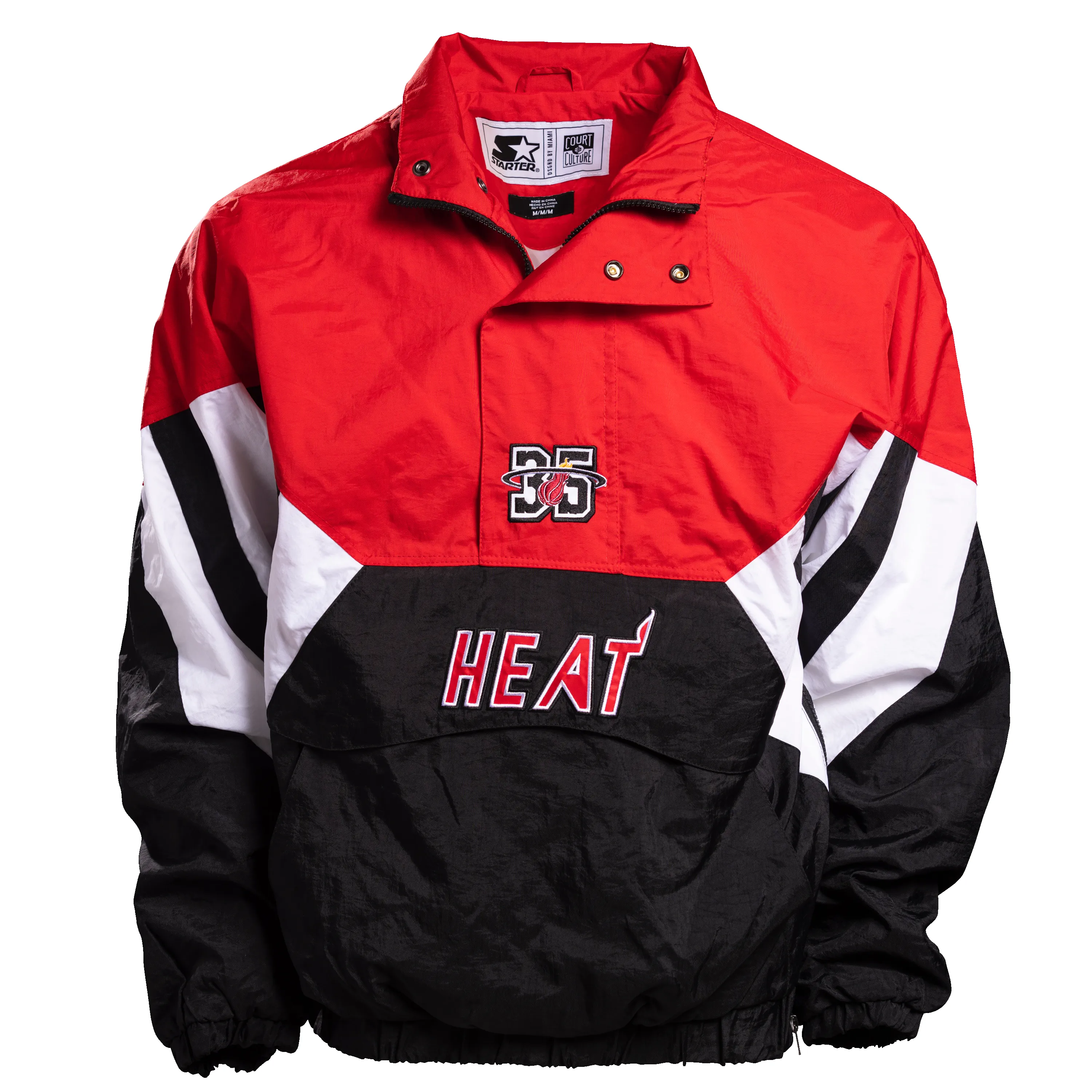 Court Culture X Starter Classic Windbreaker sold by Miami Heat Store product image thumbnail 4