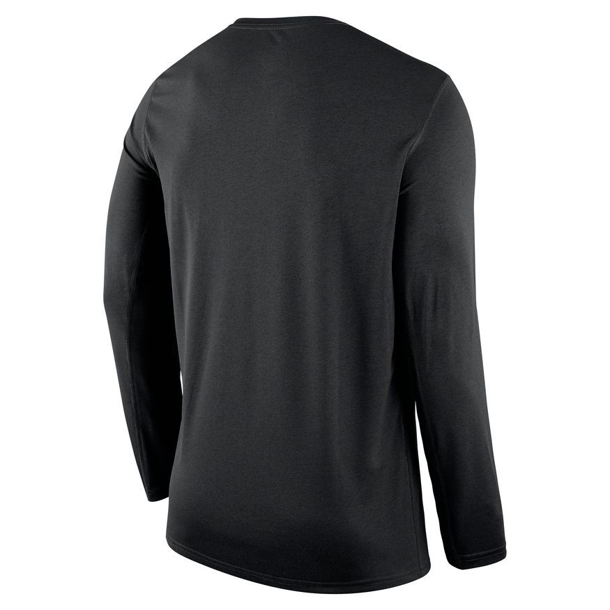 Nike 2022-23 On-Court Practice Long Sleeve Black Tee sold by Miami Heat Store product image thumbnail 2