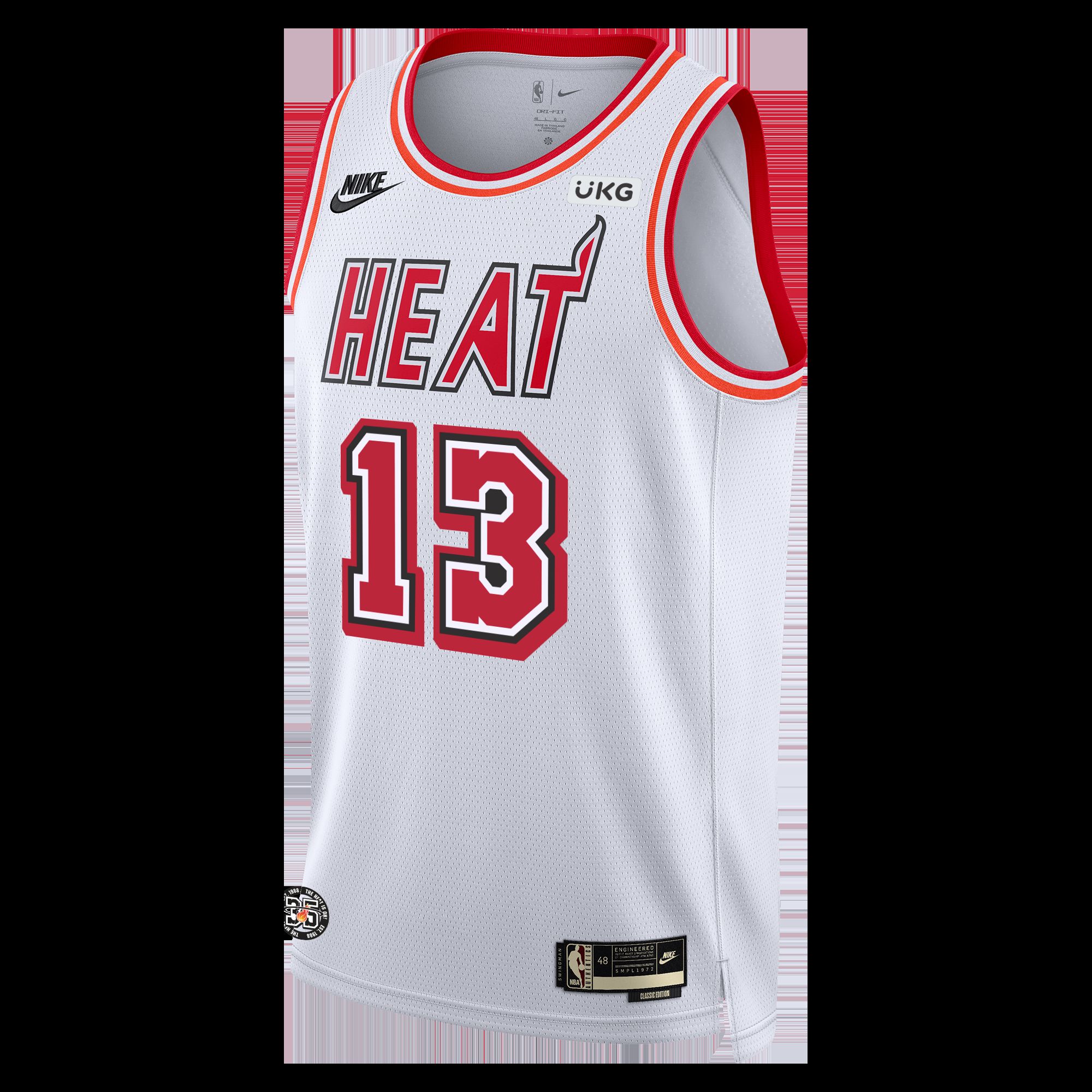 Bam Adebayo Nike Classic Edition Swingman Jersey sold by Miami Heat Store