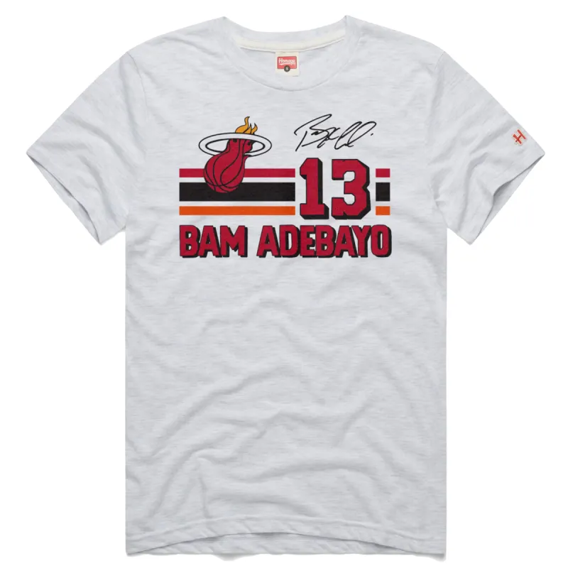 Bam Adebayo Homage Classic Edition Tee sold by Miami Heat Store