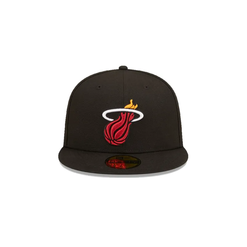 New Era Miami HEAT Banner Fitted sold by Miami Heat Store