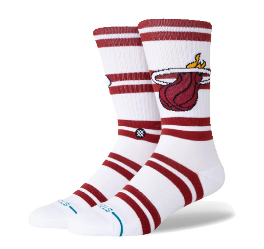 Stance Miami HEAT Logo Stripe Socks sold by Miami Heat Store