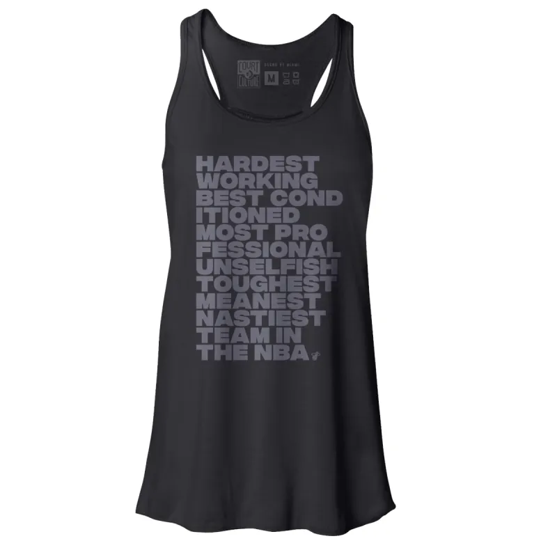 Court Culture Women's HEAT Mantra Tank sold by Miami Heat Store