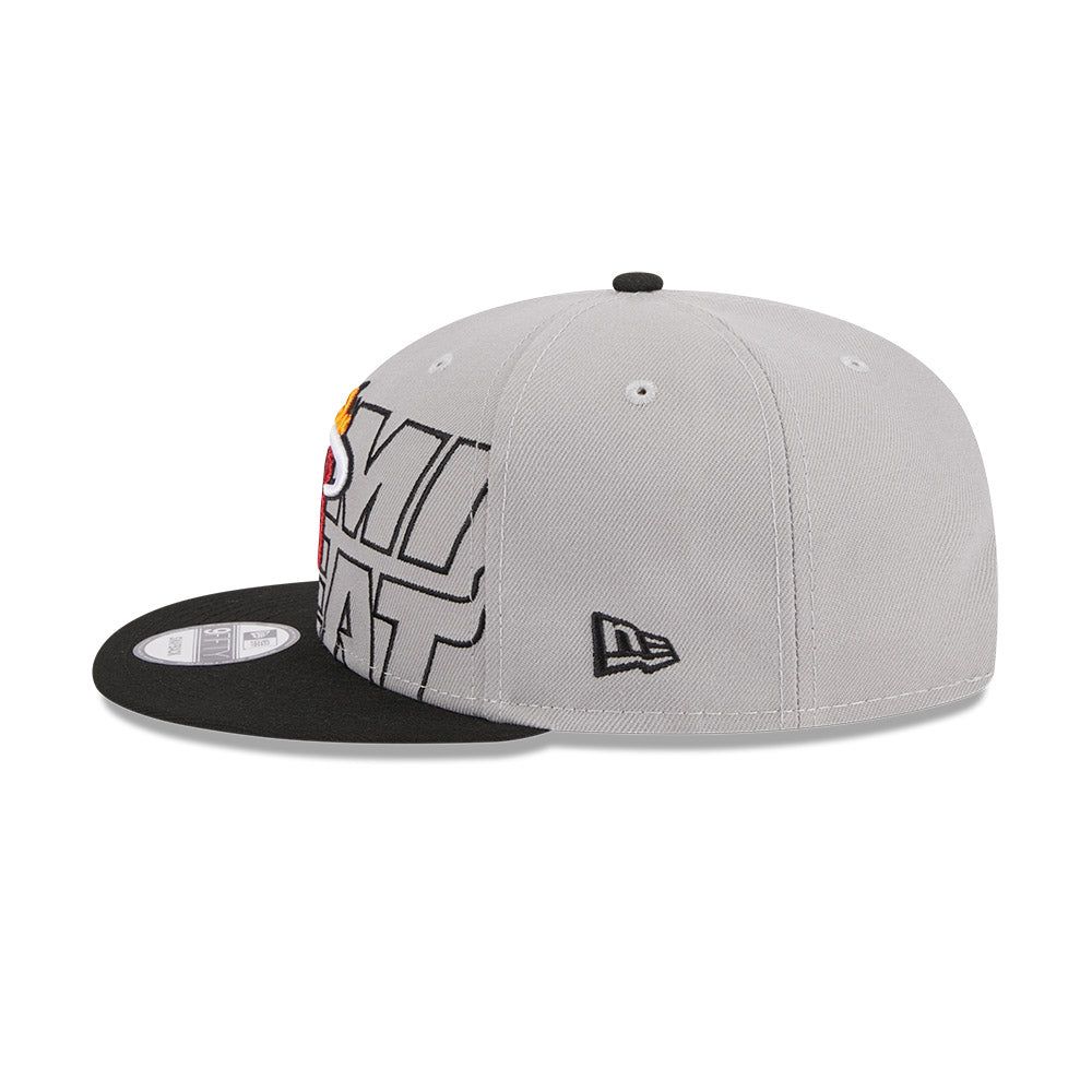 New Era Miami HEAT 2023 Draft Grey Snapback sold by Miami Heat Store product image thumbnail 3