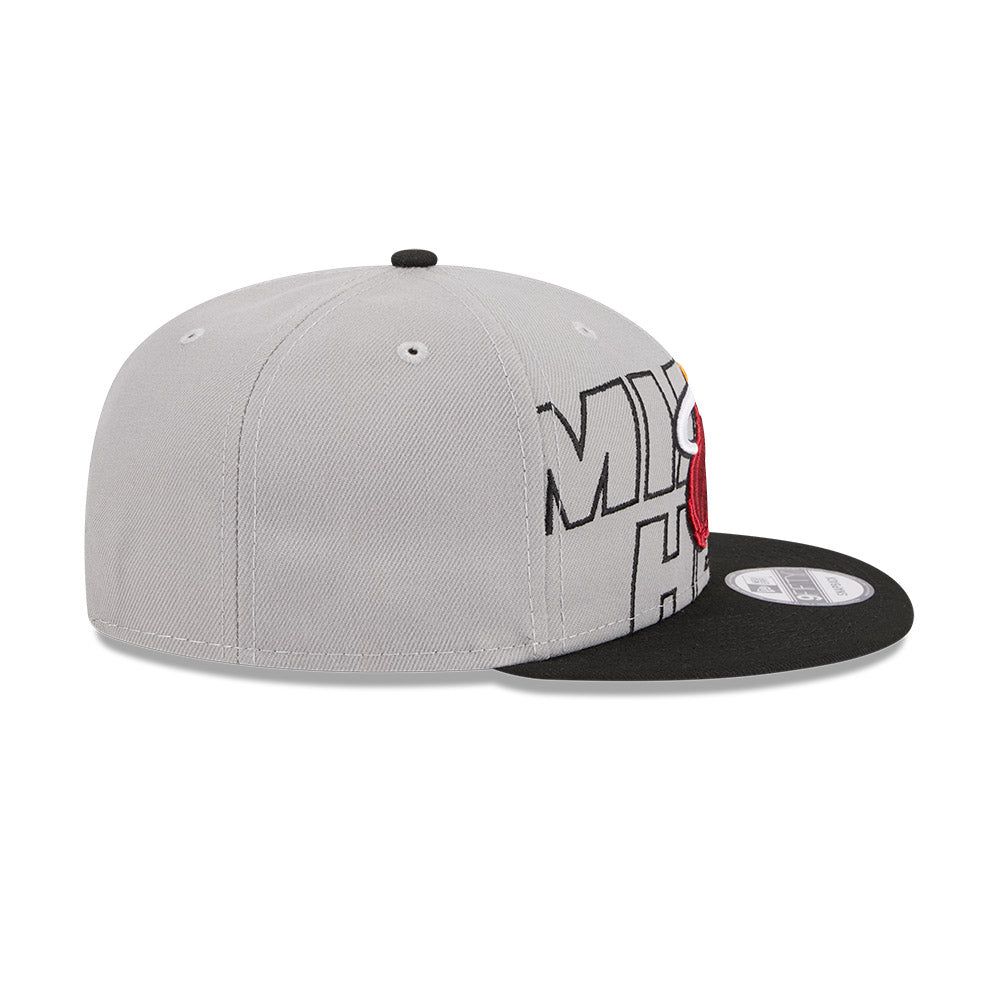 New Era Miami HEAT 2023 Draft Grey Snapback sold by Miami Heat Store product image thumbnail 4