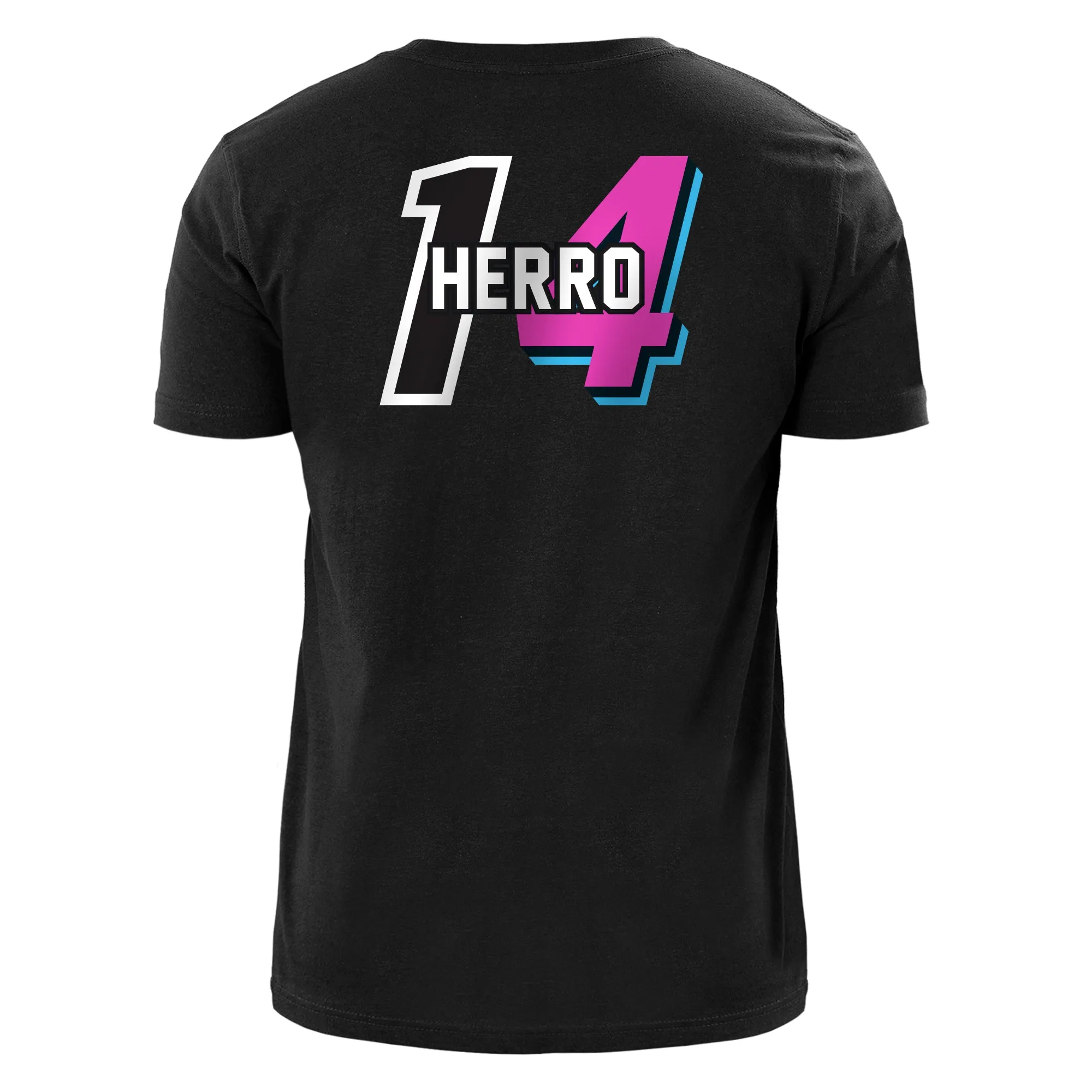 Tyler Herro New Era Miami HEAT Mashup Name & Number Tee sold by Miami Heat Store