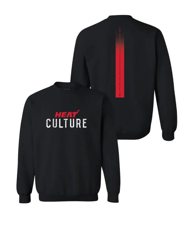 HEAT Culture Wordmark Crewneck sold by Miami Heat Store
