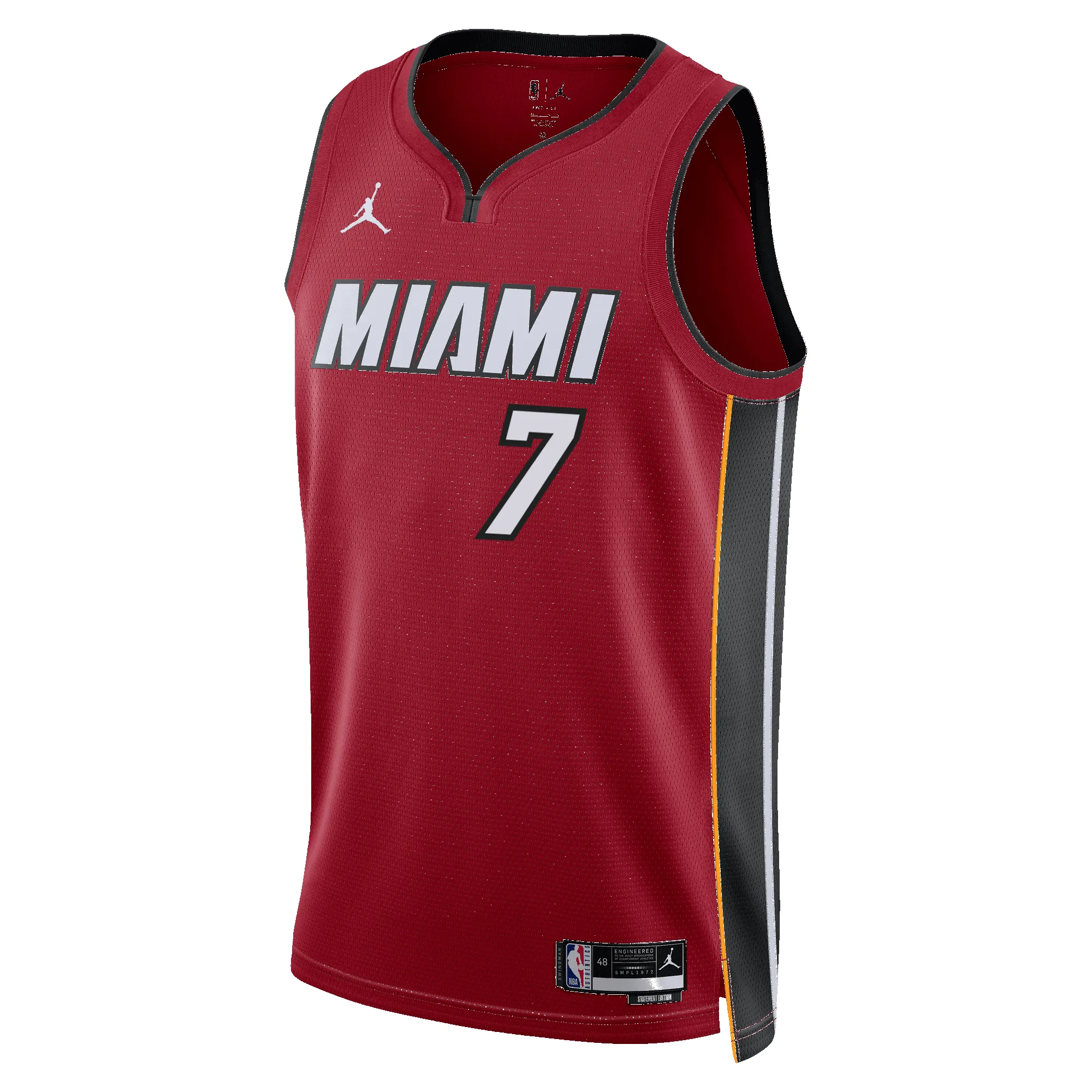Kel'el Ware Nike Jordan Brand Miami HEAT Statement Red Swingman Jersey sold by Miami Heat Store