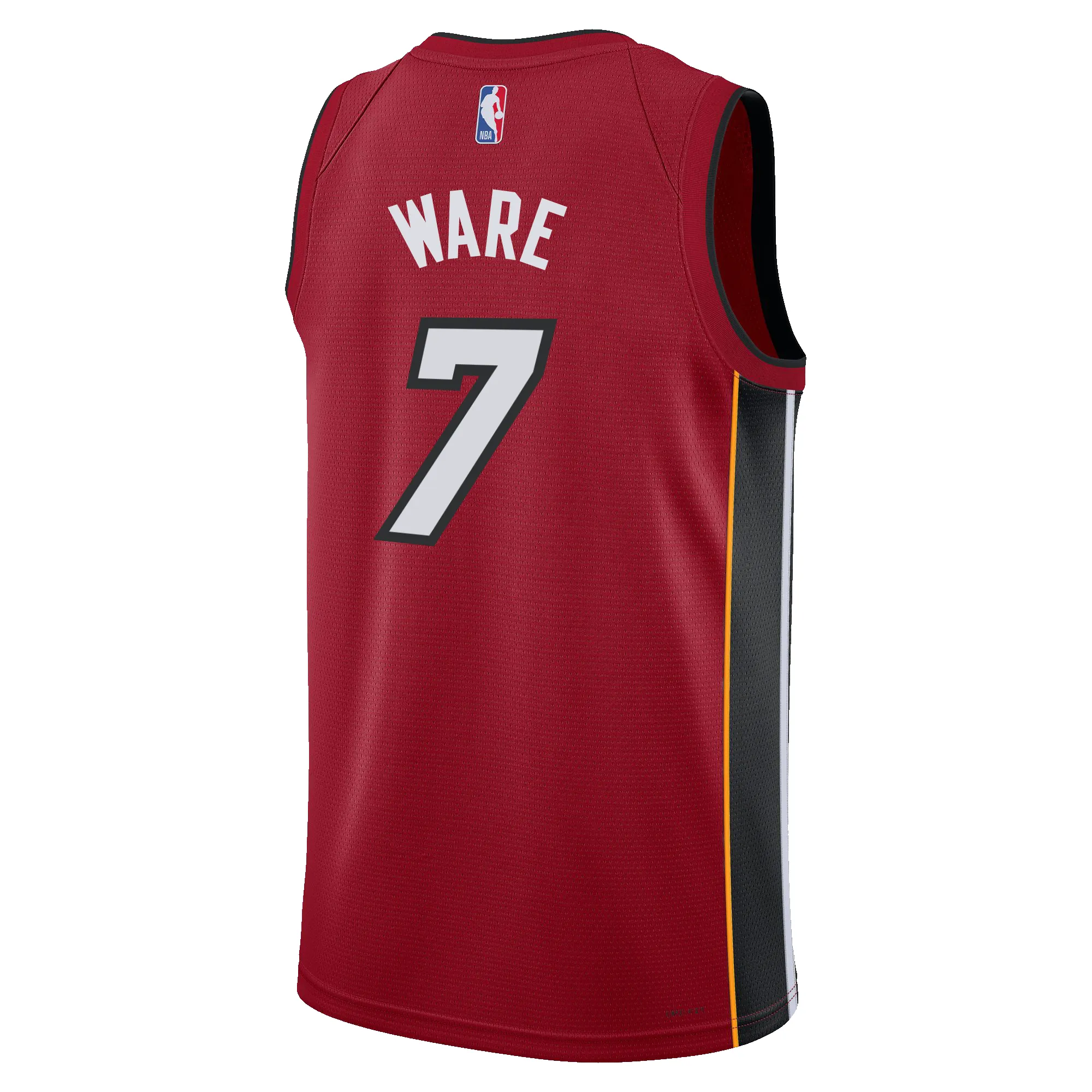 Kel'el Ware Nike Jordan Brand Miami HEAT Statement Red Swingman Jersey sold by Miami Heat Store product image thumbnail 2