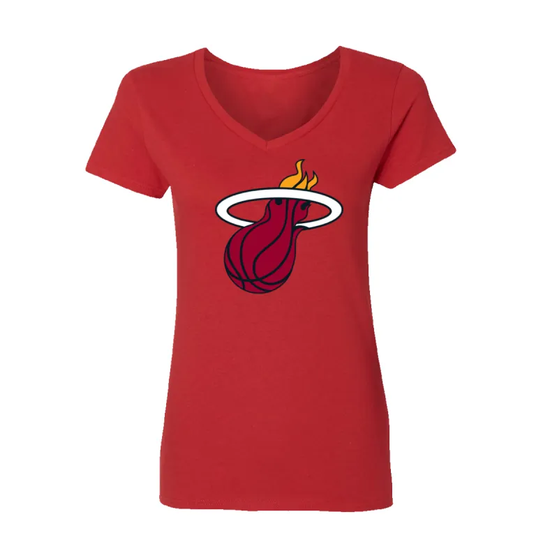 Miami HEAT Red Logo Women's Tee sold by Miami Heat Store