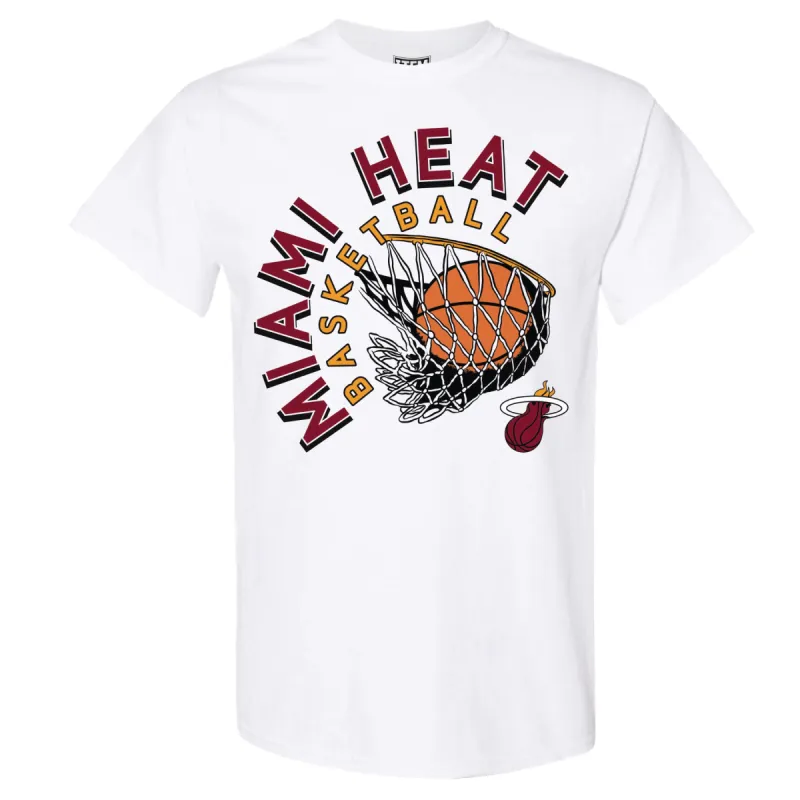 Miami HEAT White Hot Basketball Tee sold by Miami Heat Store