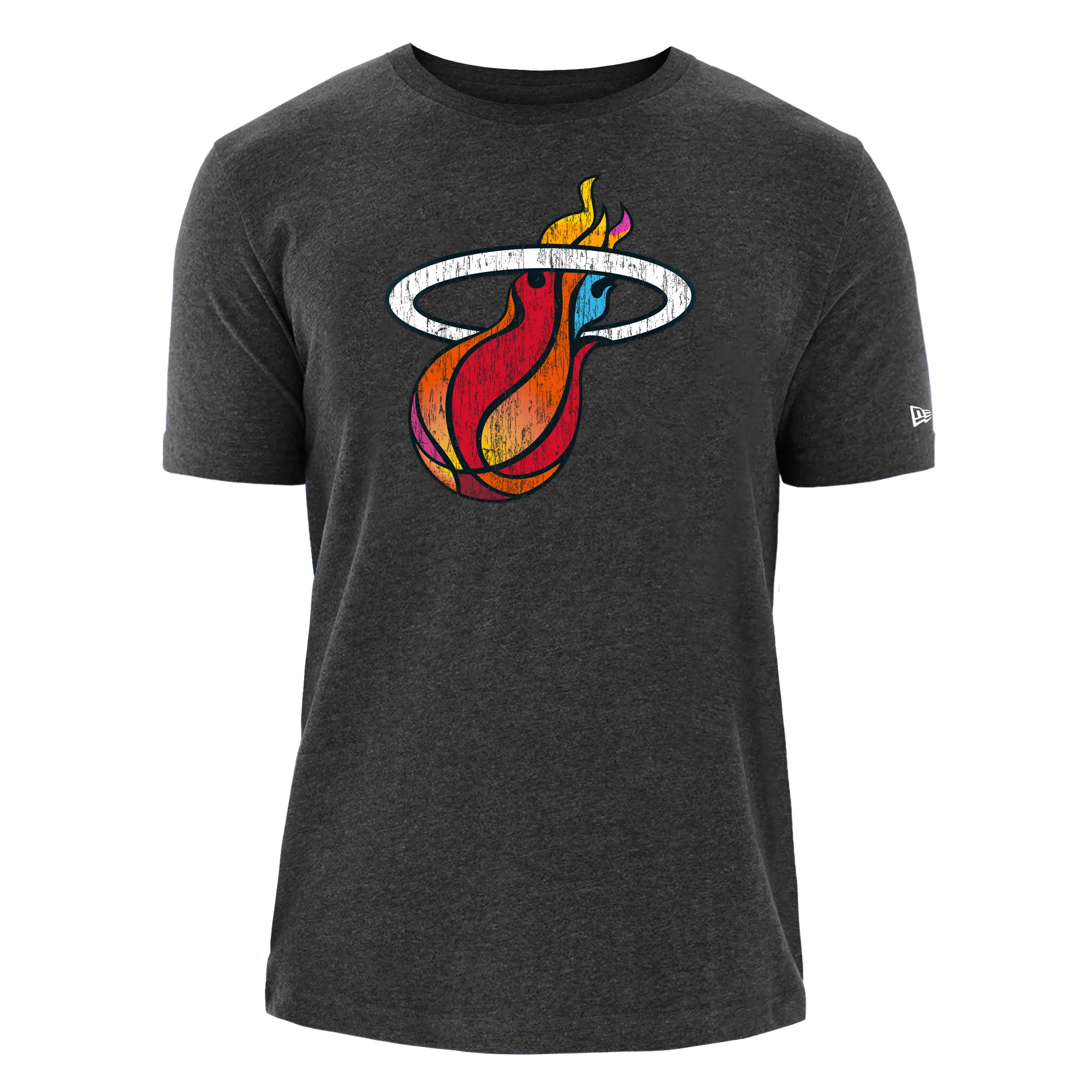 New Era Miami HEAT Logo Heather Tee sold by Miami Heat Store