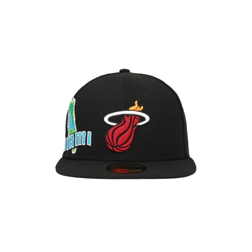 New Era Miami HEAT Stateview Fitted Hat sold by Miami Heat Store