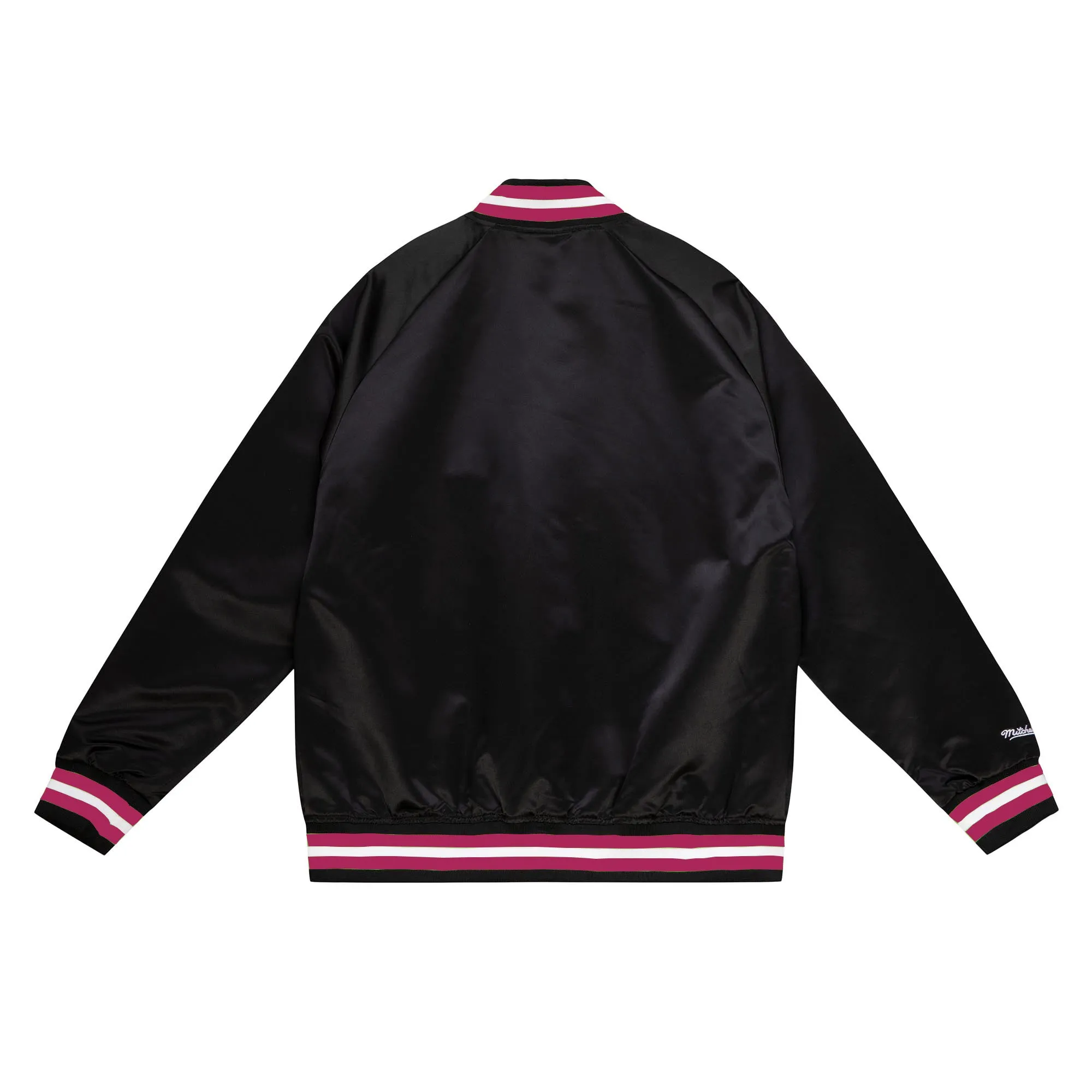Mitchell and Ness Miami HEAT Mashup Satin Jacket sold by Miami Heat Store product image thumbnail 2