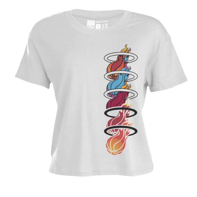 Court Culture Women's Logo Crop sold by Miami Heat Store