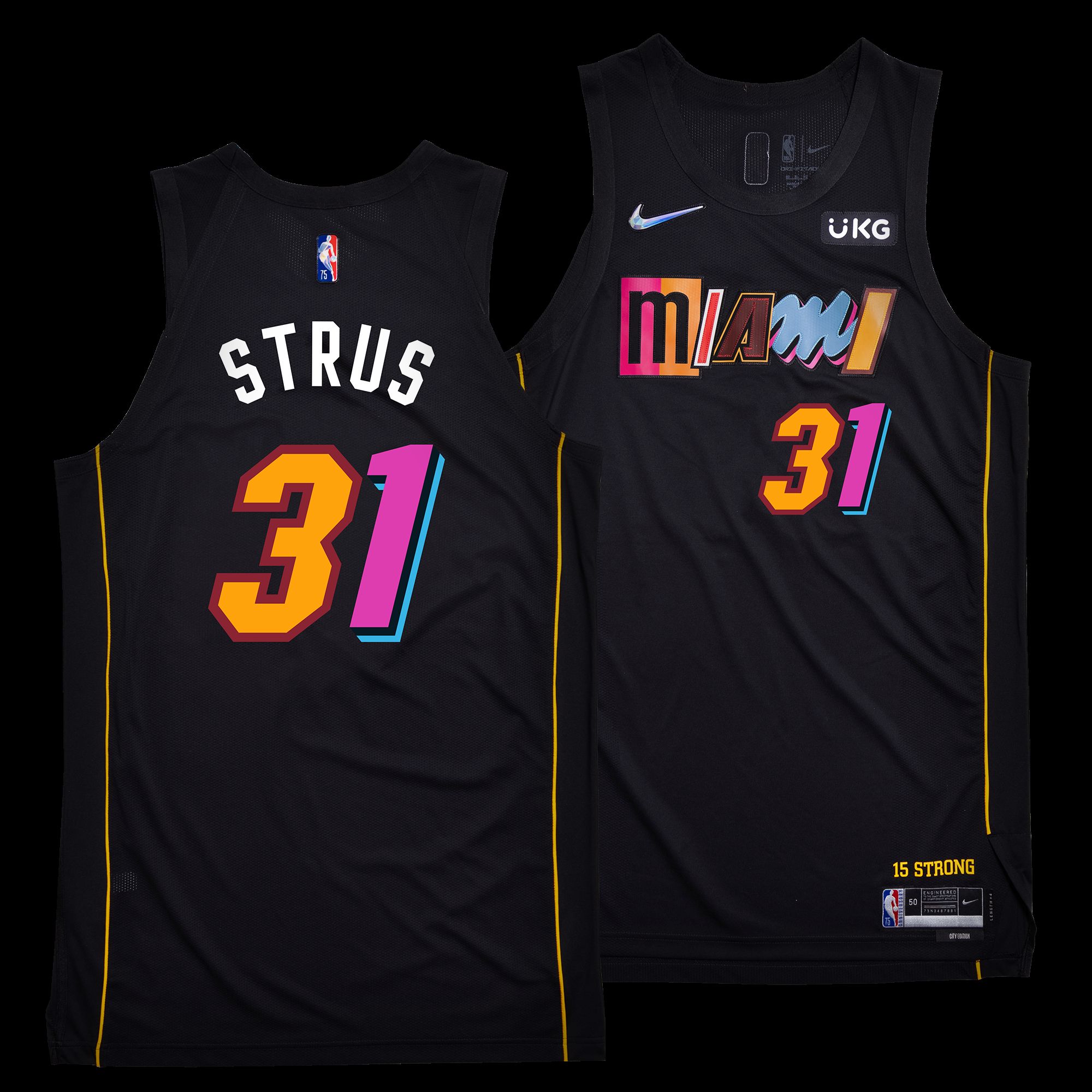 Max Strus Nike Miami HEAT Mashup Youth Swingman Jersey - Player's Choice sold by Miami Heat Store
