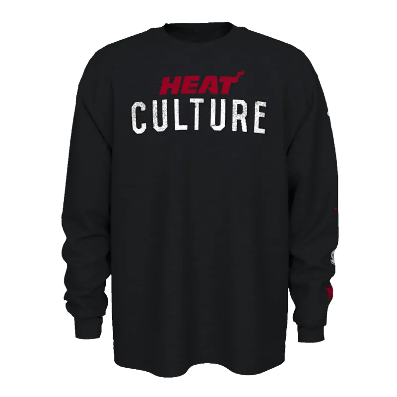 Nike HEAT Culture Long Sleeve Tee sold by Miami Heat Store