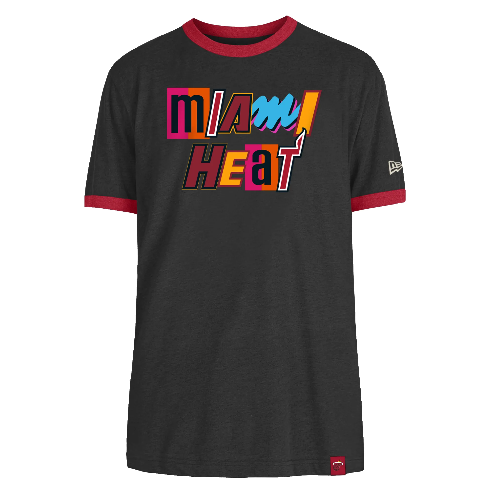 New Era Miami HEAT Mashup Ringer Tee sold by Miami Heat Store