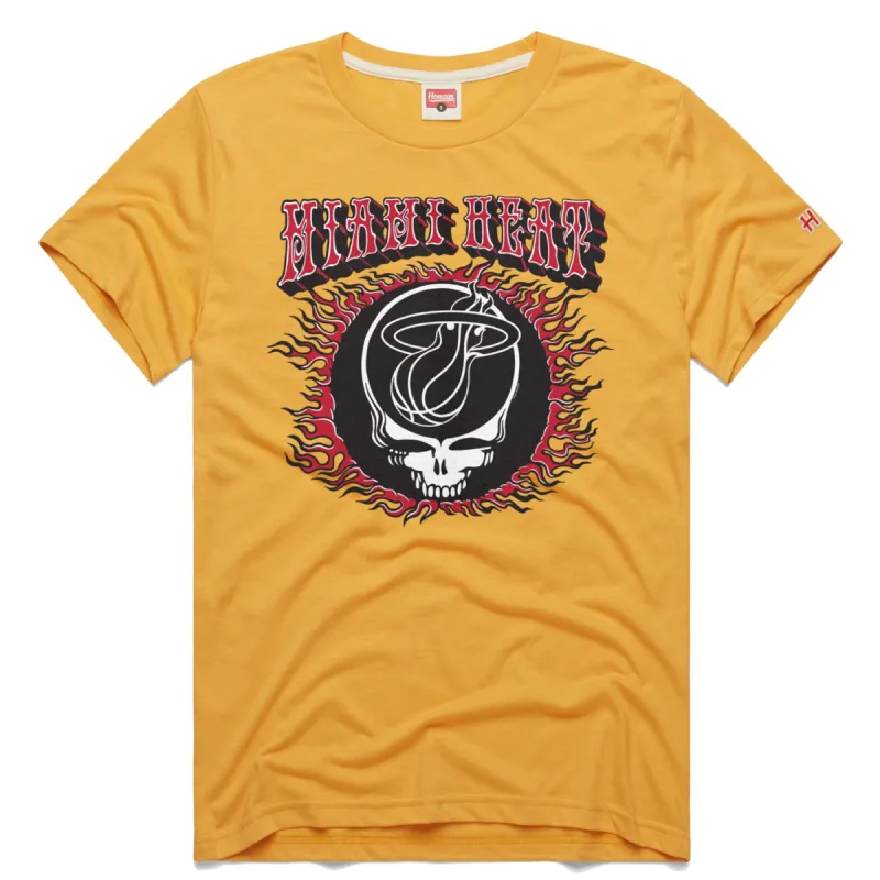 Homage Miami HEAT Grateful Dead Skull Tee sold by Miami Heat Store