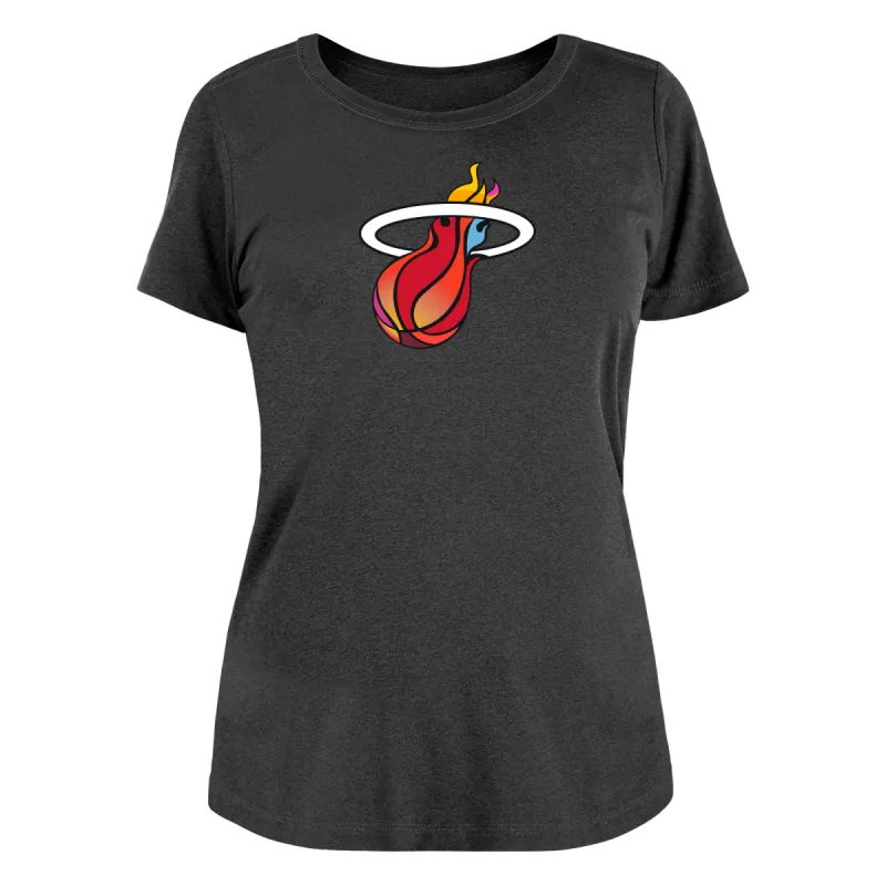 New Era Miami HEAT Mashup Logo Women's Tee sold by Miami Heat Store