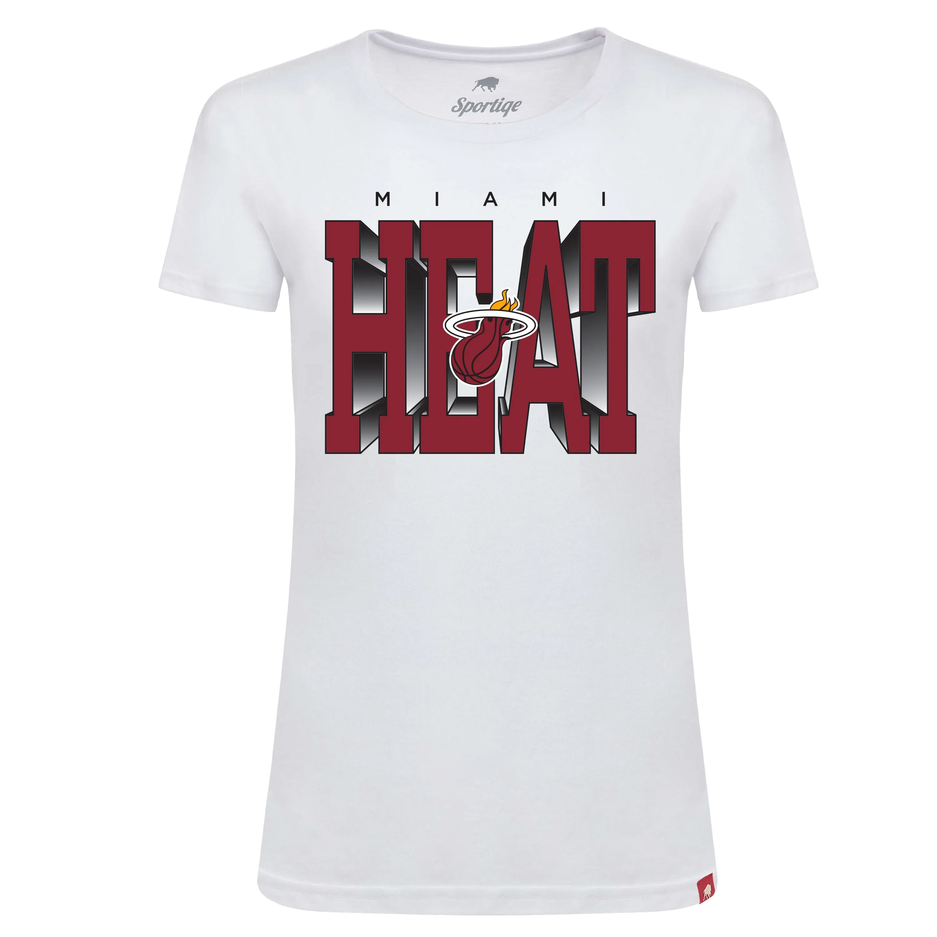 Sportiqe Miami HEAT Women's White Hot Tee sold by Miami Heat Store