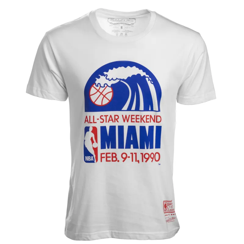 Mitchell and Ness Miami HEAT 1990 All-Star Tee sold by Miami Heat Store