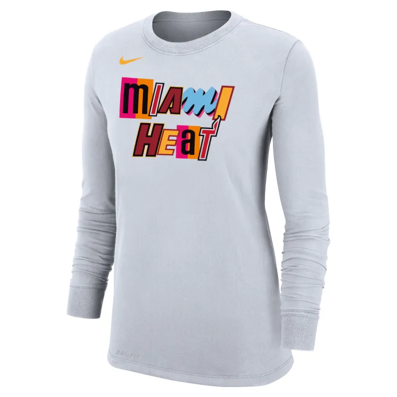 Nike Miami Mashup Vol. 2 Wordmark Women's Long Sleeve Tee sold by Miami Heat Store