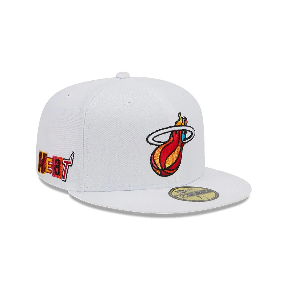 New Era Miami Mashup Vol. 2 Logo Fitted sold by Miami Heat Store product image thumbnail 3