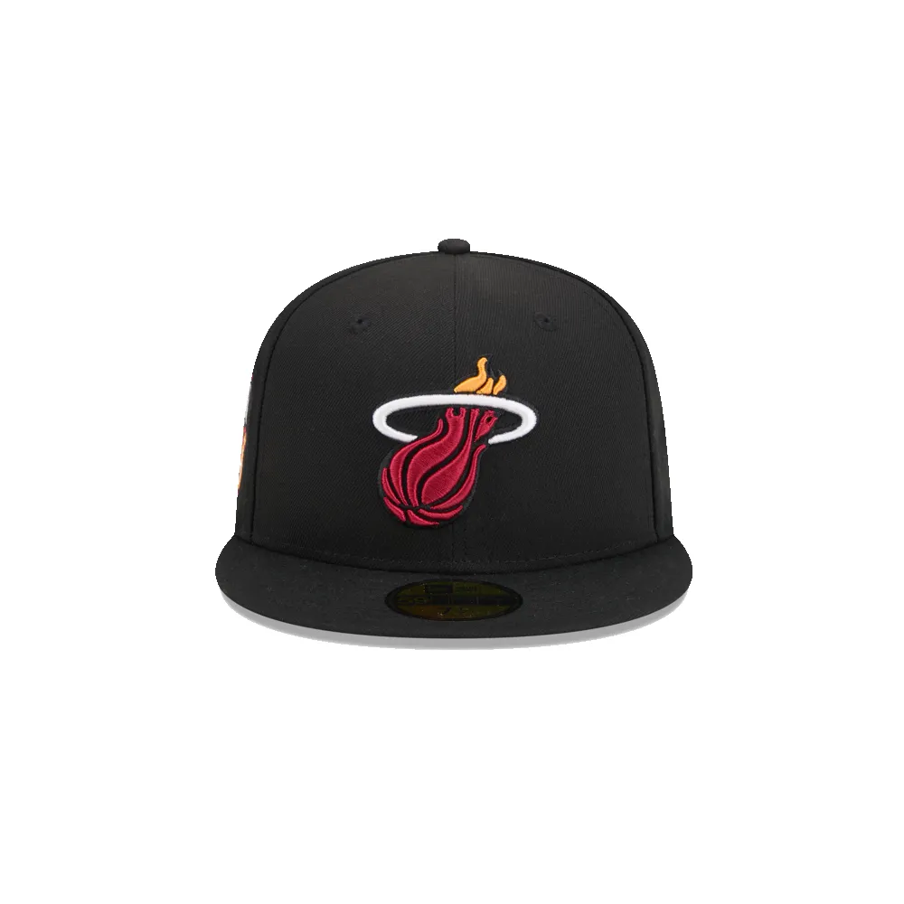 New Era Miami HEAT Side Patch Fitted Hat sold by Miami Heat Store
