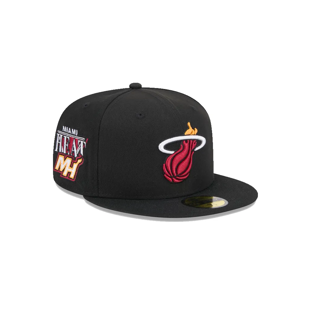 New Era Miami HEAT Side Patch Fitted Hat sold by Miami Heat Store product image thumbnail 3