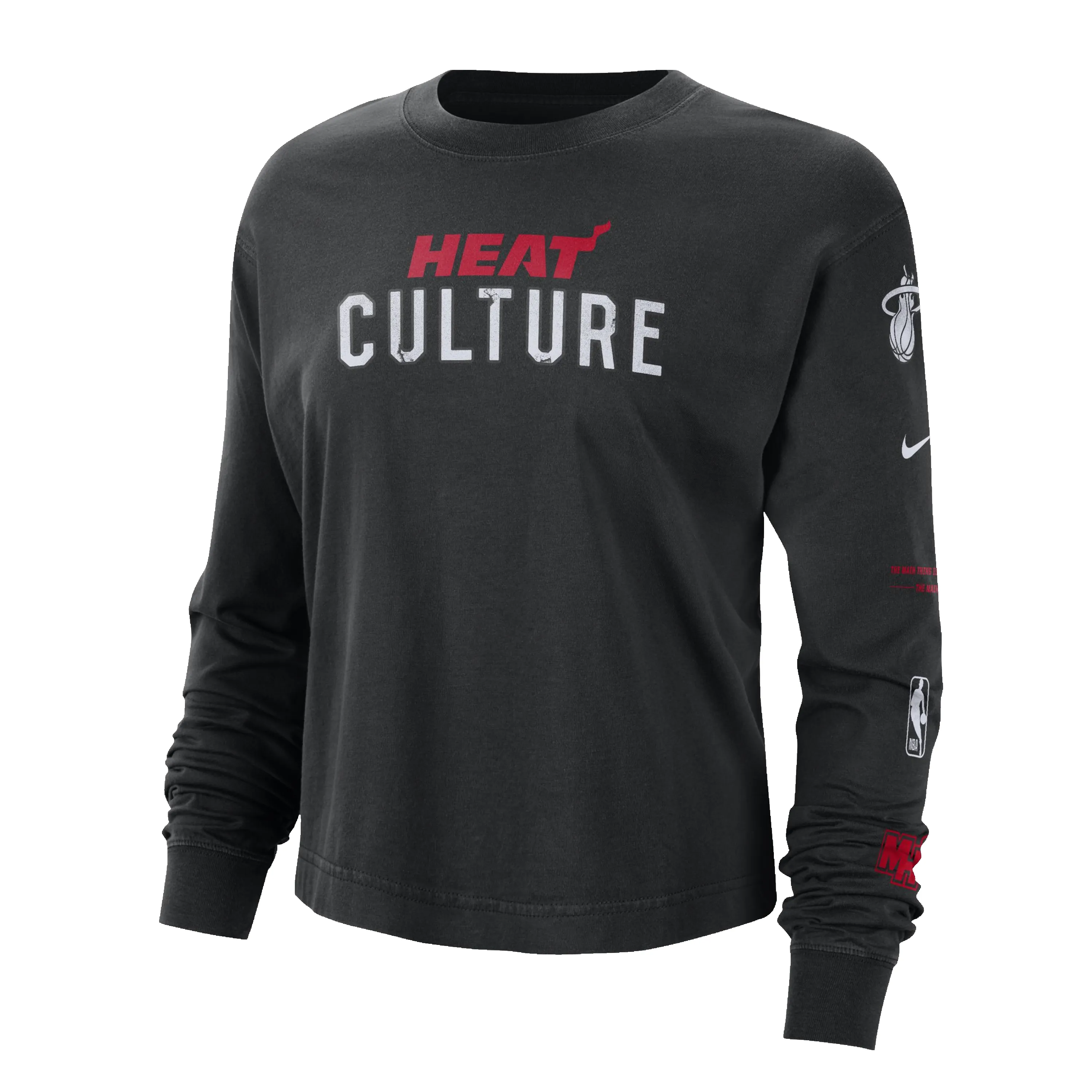 Nike HEAT Culture Boxy Long Sleeve Women's Tee sold by Miami Heat Store