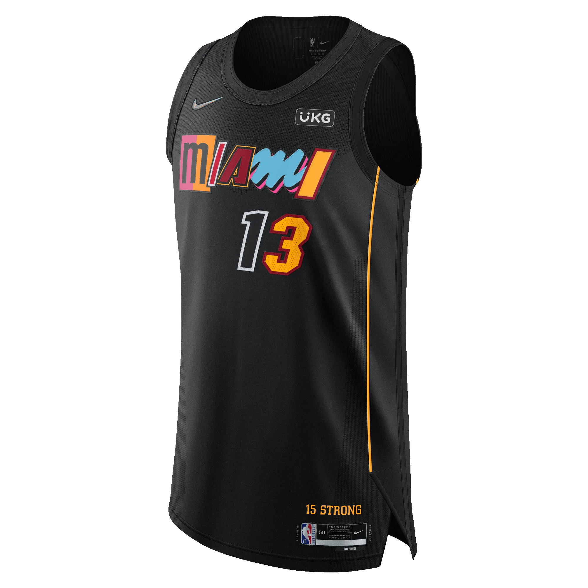 Bam Adebayo Nike Miami HEAT Mashup Authentic Jersey sold by Miami Heat Store