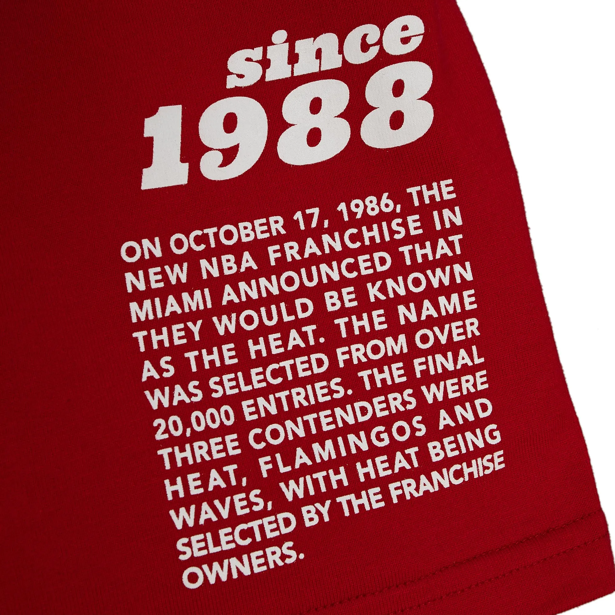 Mitchell and Ness Miami HEAT Origins Tee sold by Miami Heat Store product image thumbnail 4