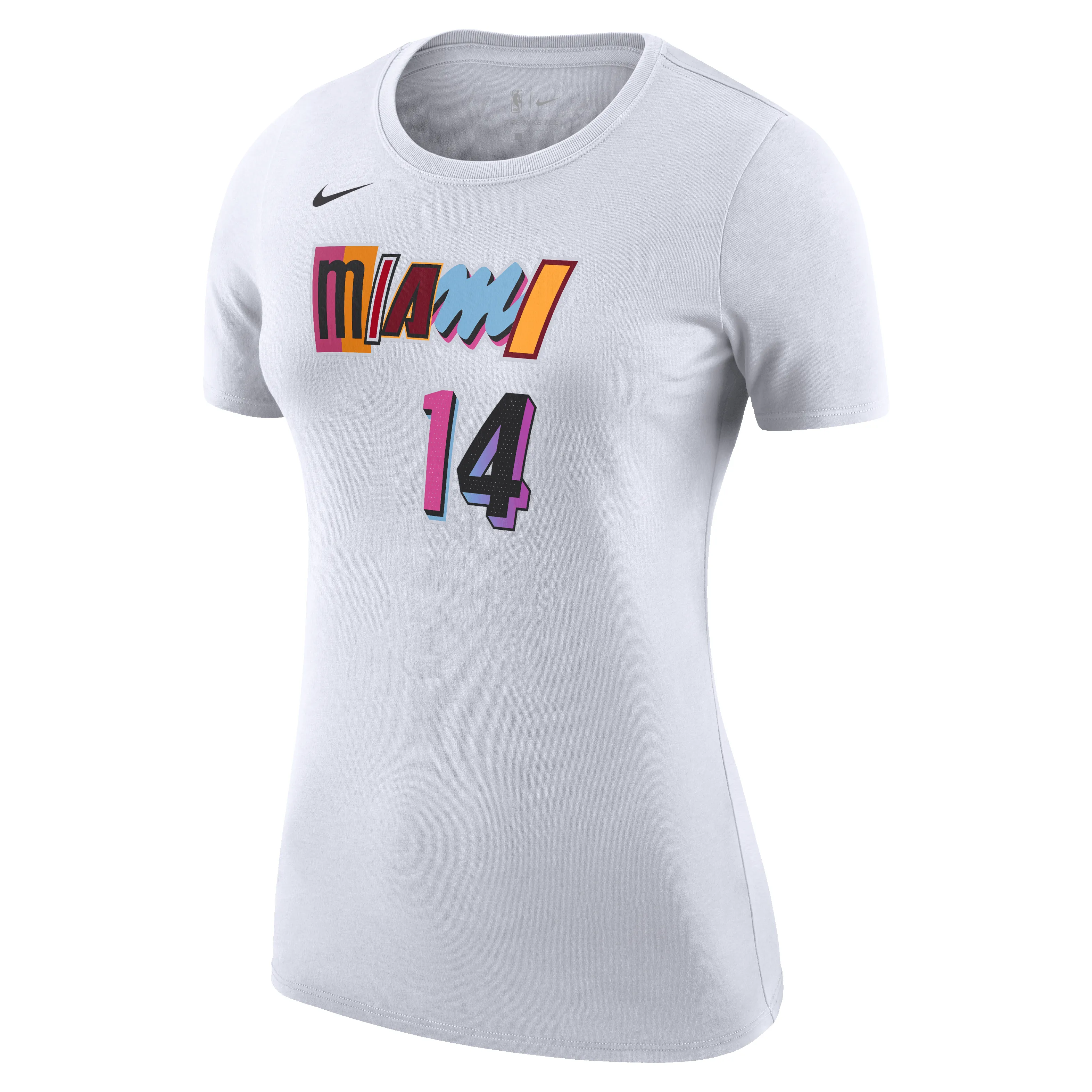 Tyler Herro Nike Miami Mashup Vol. 2 Name & Number Women's Tee sold by Miami Heat Store
