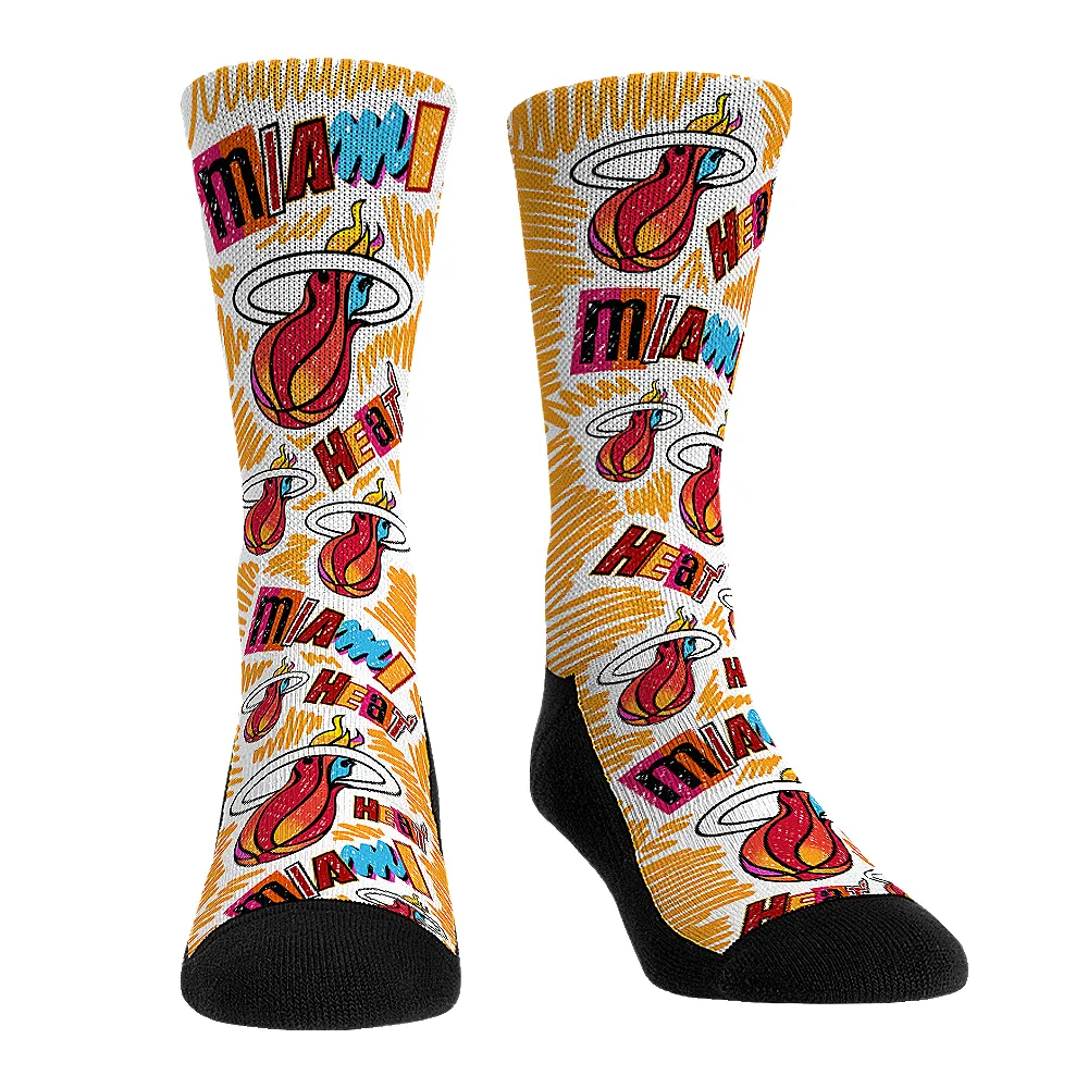 Rock 'Em Miami Mashup Vol. 2 Allover Socks sold by Miami Heat Store