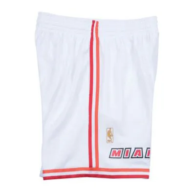 Mitchell & Ness Miami HEAT Swingman Shorts White sold by Miami Heat Store product image thumbnail 4