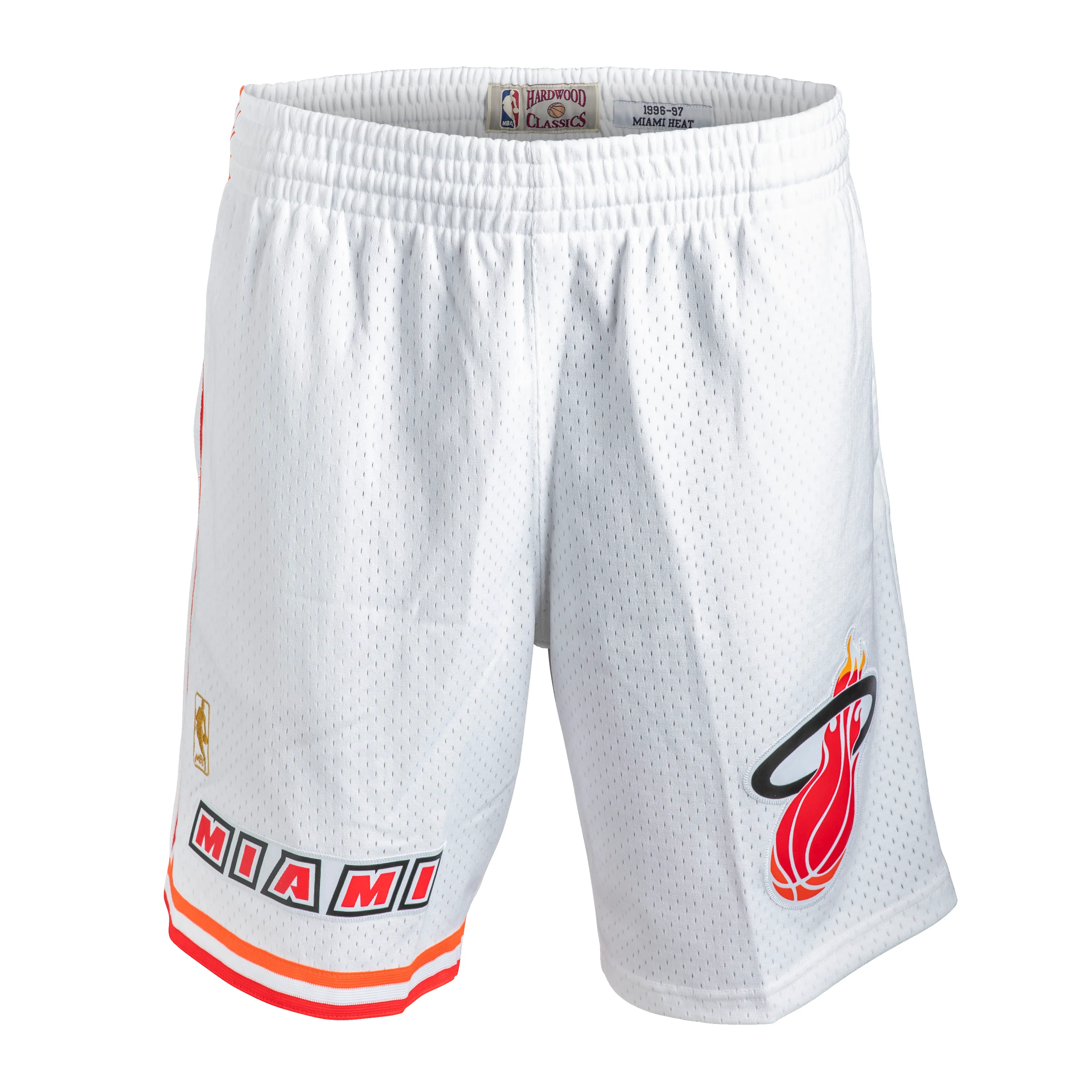 Mitchell & Ness Miami HEAT Swingman Shorts White sold by Miami Heat Store