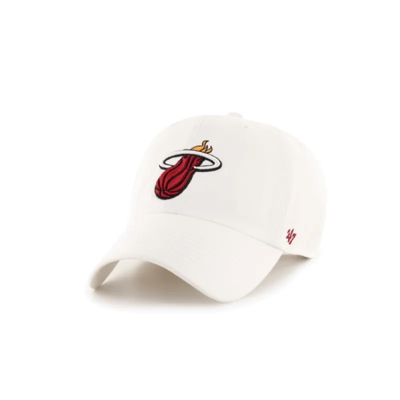 '47 Brand Miami HEAT Logo White Clean Up hat sold by Miami Heat Store