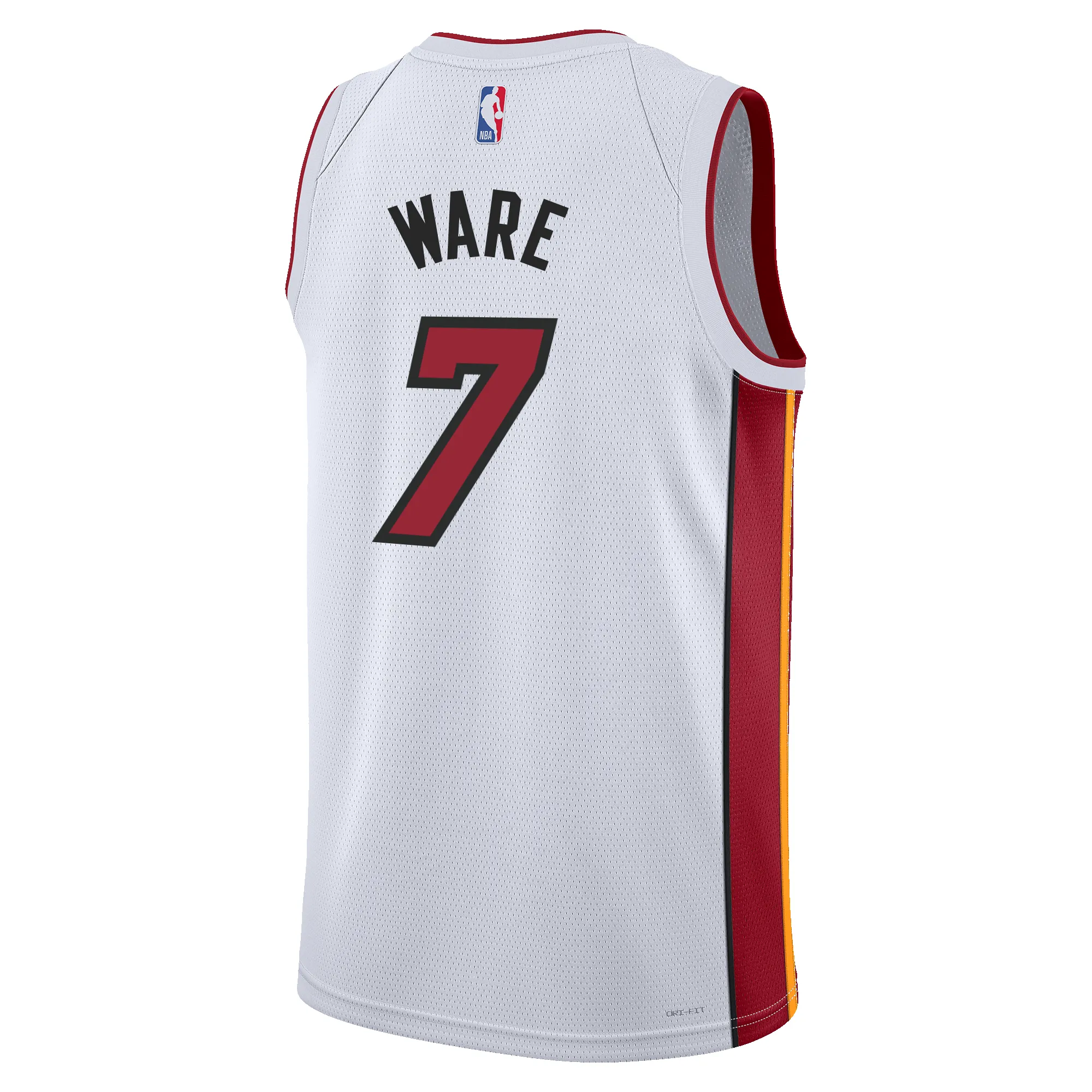 Kel'el Ware Nike Miami HEAT Association White Swingman Jersey sold by Miami Heat Store product image thumbnail 2