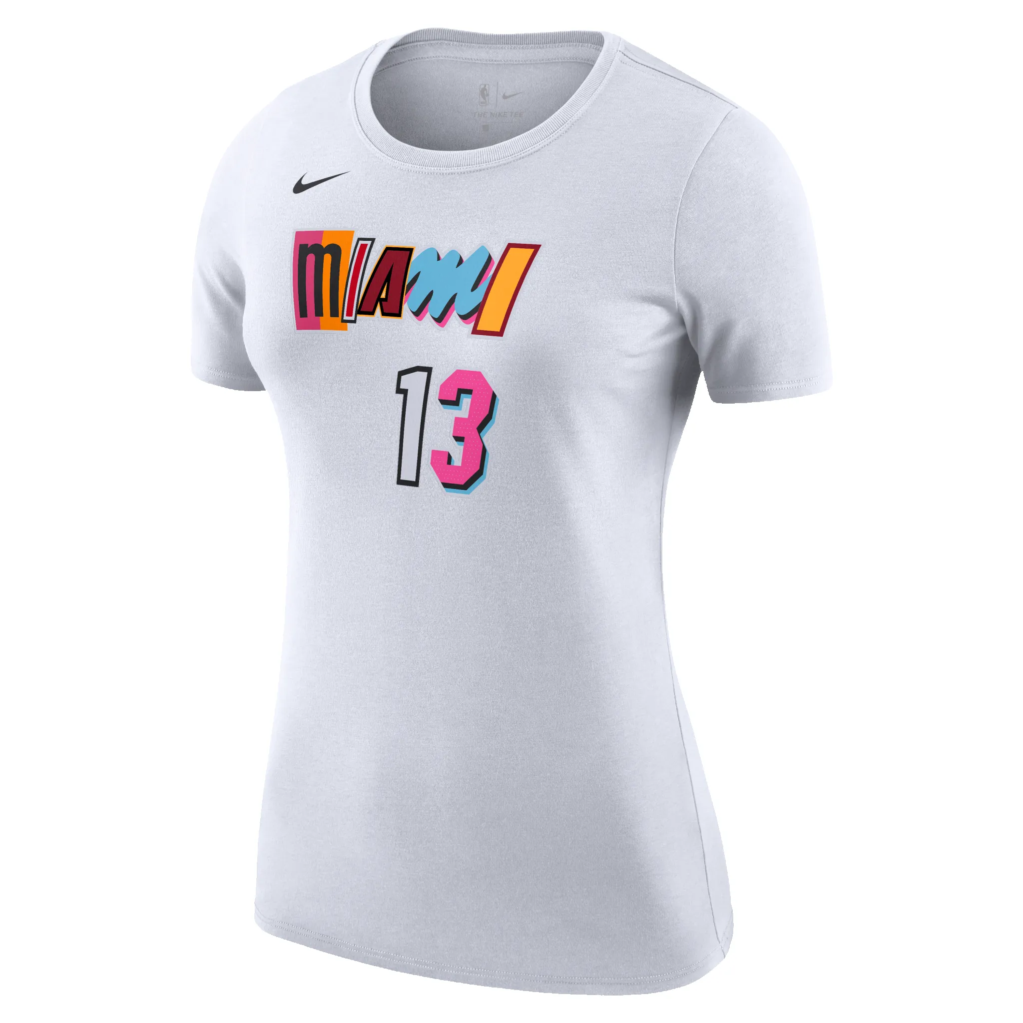 Bam Adebayo Nike Miami Mashup Vol. 2 Name & Number Women's Tee sold by Miami Heat Store