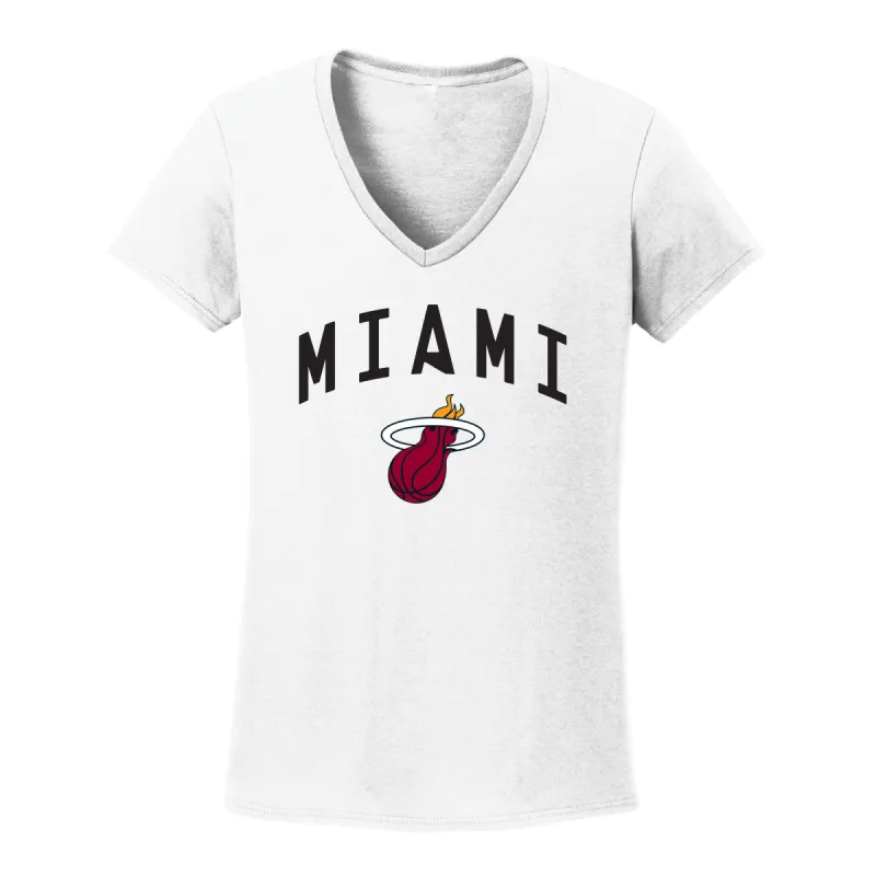 Miami HEAT Women's White Tee made by Miami Heat Store