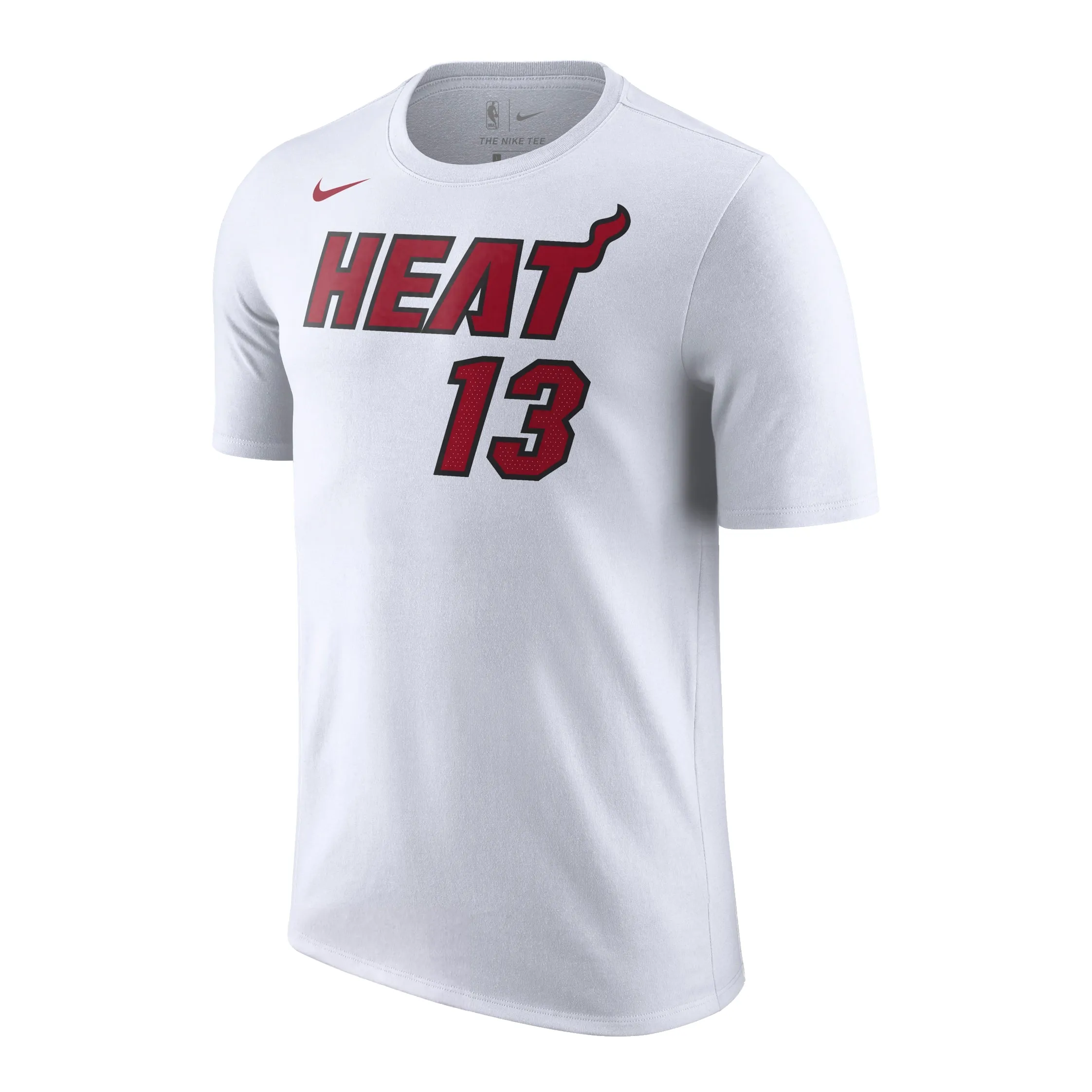 Bam Adebayo NIKE Miami HEAT Association White Name & Number Tee sold by Miami Heat Store