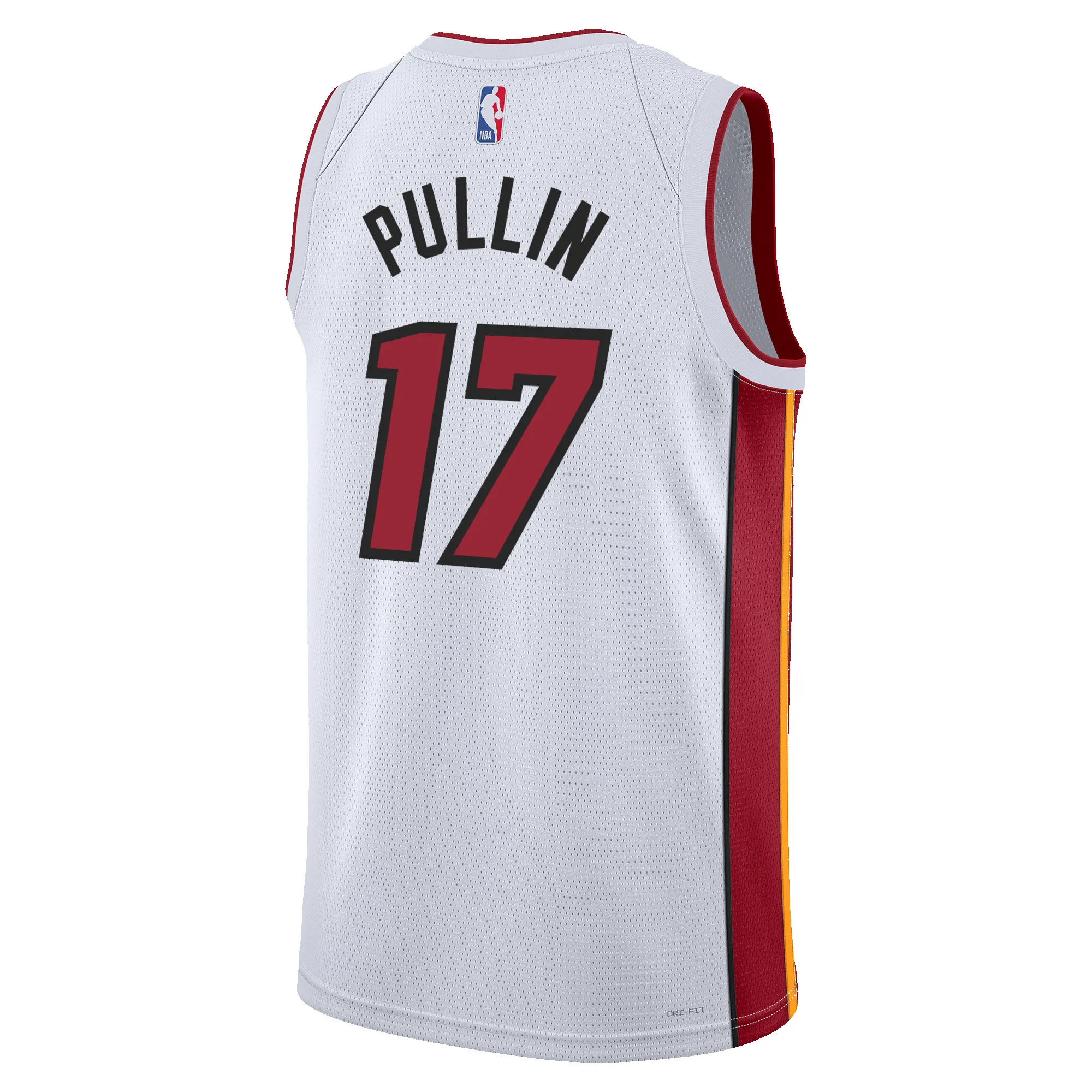 Zyon Pullin Nike Miami HEAT Association White Swingman Jersey sold by Miami Heat Store product image thumbnail 2