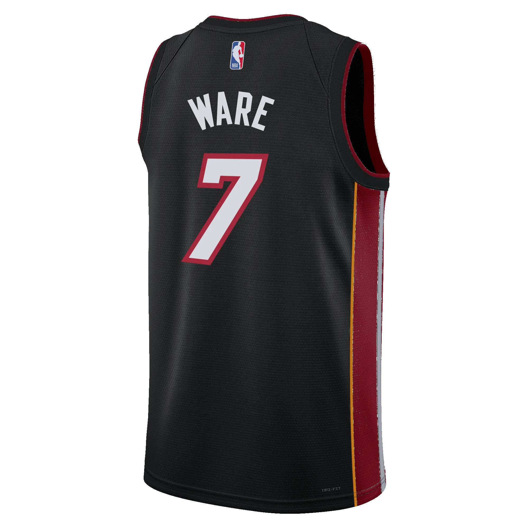 Kel'el Ware Nike Miami HEAT Icon Black Swingman Jersey sold by Miami Heat Store product image thumbnail 2