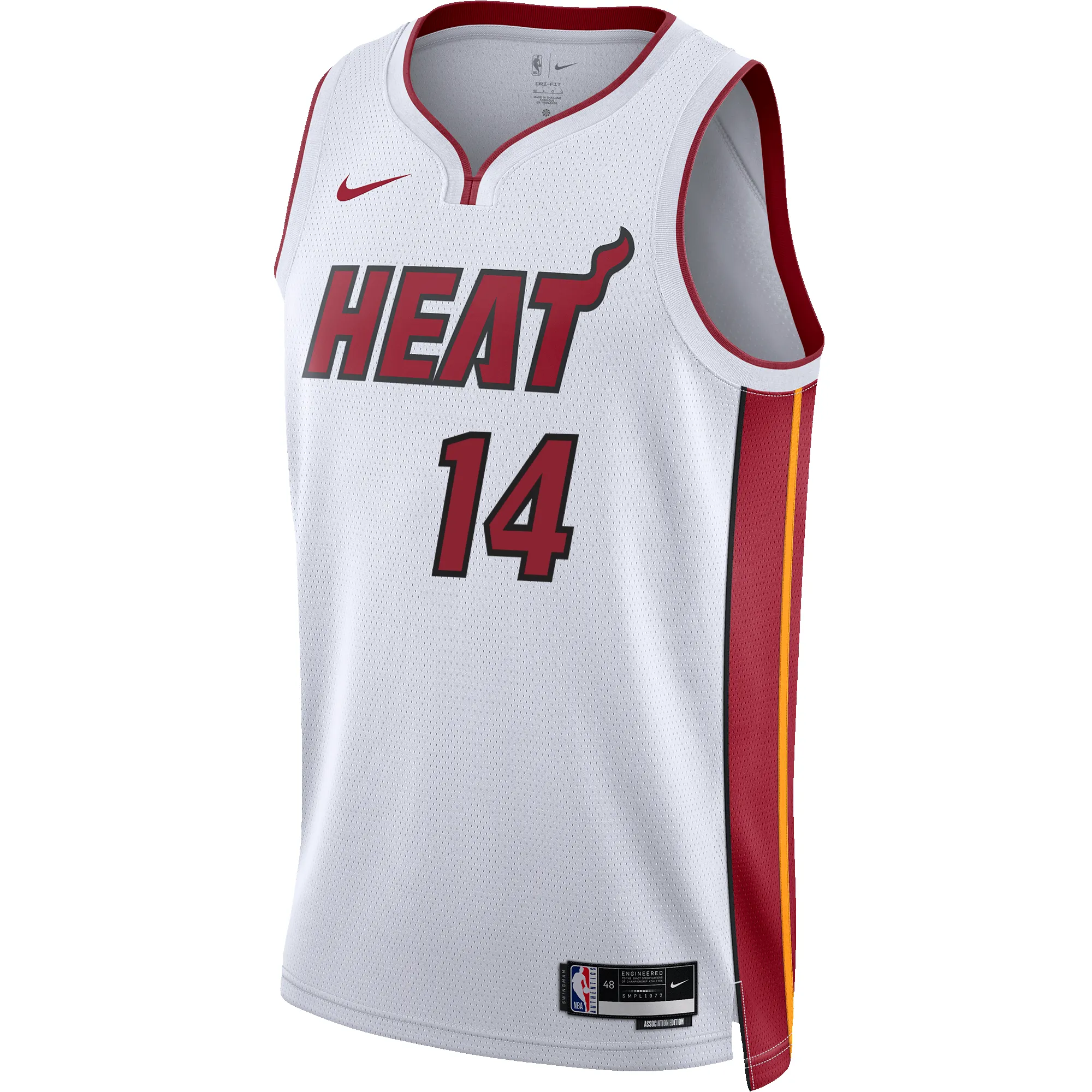Tyler Herro Nike Miami HEAT Association White Swingman Jersey sold by Miami Heat Store